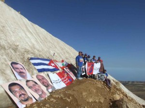 Libanesische Freunde der Cuban Five auf dem über 3000m hohen Qornet el-Sawda